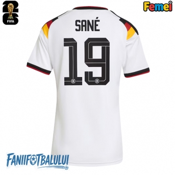 Germania Leroy Sane #19 Echipament de Fotbal Replică Mondial 2026 Femei Acasa
